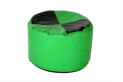 72% OFF on The Bean House XL Bean Bag Footstool Cover - Without Beans Green, Black