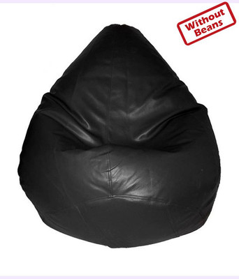 70% OFF on Fab Homez XXL Teardrop Bean Bag Cover - Without Beans Black