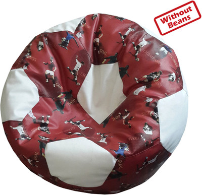 41% OFF on Fun ON XL Teardrop Bean Bag Cover - Without Beans Red, White