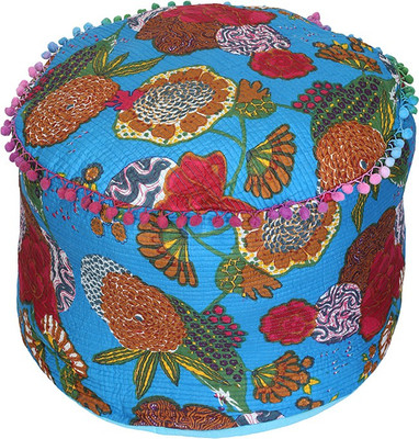 63% OFF on Rajrang Medium Bean Bag Footstool - Without Beans Blue