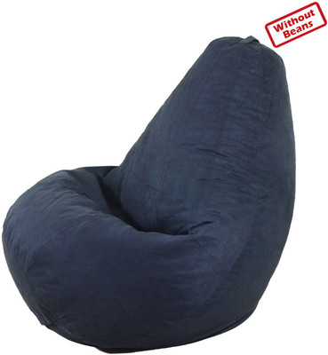 65% OFF on OHS XL Teardrop Bean Bag Cover - Without Beans Blue