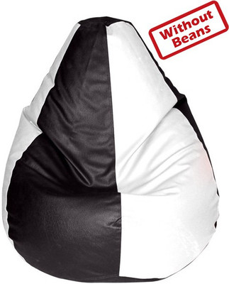 62% OFF on Invogue XL Teardrop Bean Bag - Without Beans Black, White 62% OFF on Invogue XL Teardrop Bean Bag - Without Beans Black, White