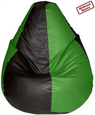 71% OFF on Comf On XXL Teardrop Bean Bag Cover - Without Beans Black, Green