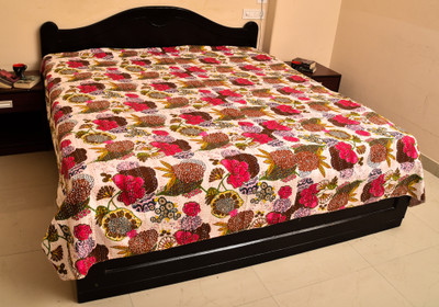 56% OFF on KwickDeal Cotton King Bed Cover