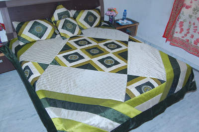 14% OFF on Aditya Silk Double Bed Cover