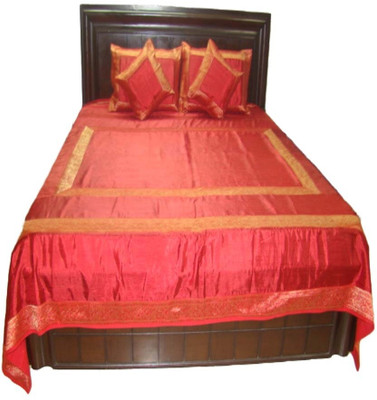 6% OFF on Charu Exports Silk King Bed Cover