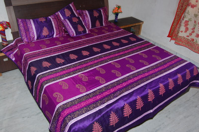 13% OFF on Aditya Silk Double Bed Cover