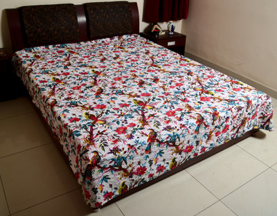 11% OFF on Sukriti Cotton King Bed Cover