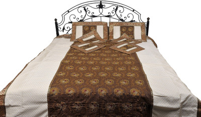 15% OFF on Exotic India Banarsi Polyester Bedding Set