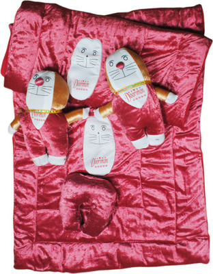 38% OFF on Madhav product Shades of Paradise Velvet Bedding Set