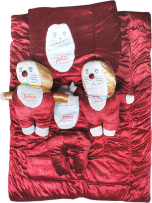 38% OFF on Madhav product Shades of Paradise Velvet Bedding Set