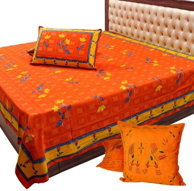 25% OFF on JaipurRaga Bedsheet Cotton Bedding Set