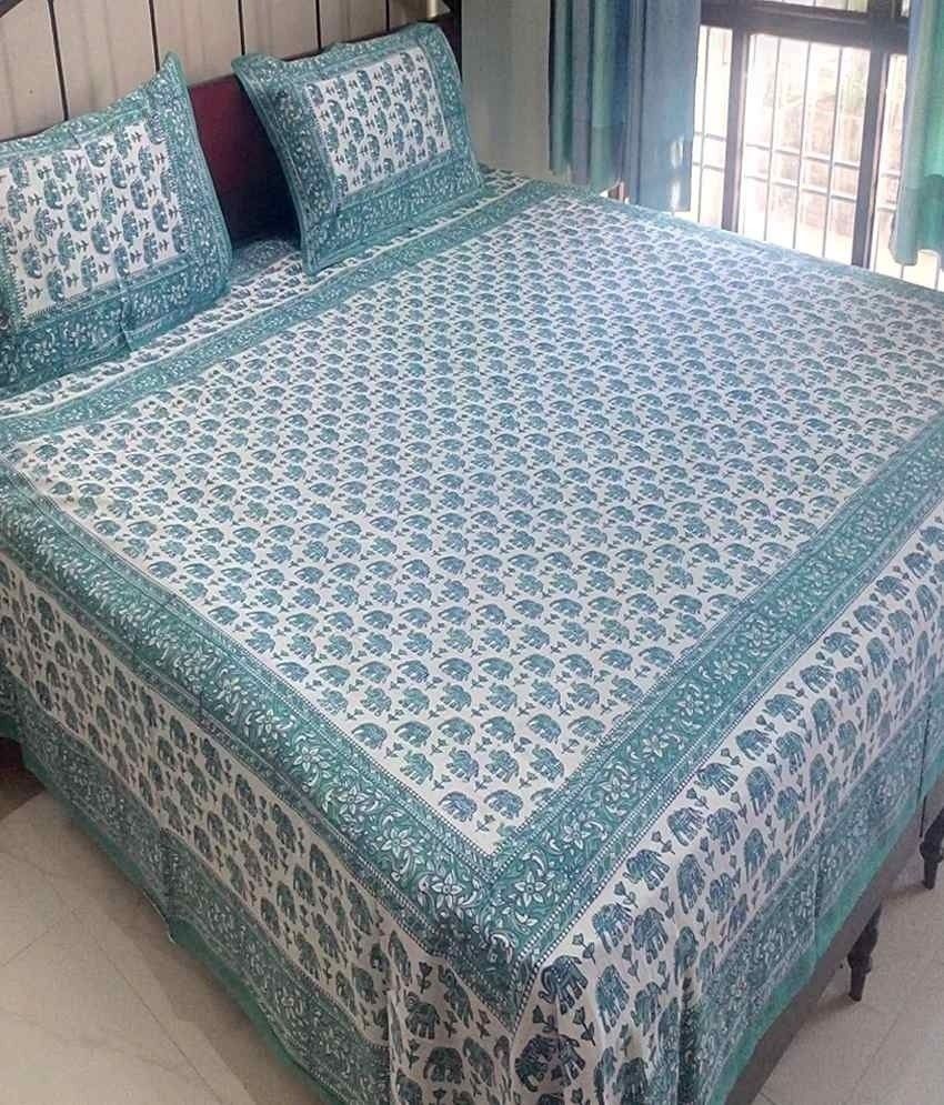 33% OFF on Mango Furnishings Feel Jaipur Cotton Bedding Set