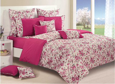 Swayam Shades of Paradise Cotton Bedding Set