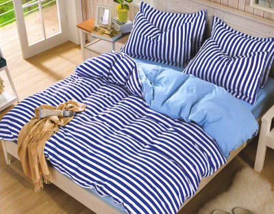 59% OFF on Wrap Polyester Striped Double Bedsheet