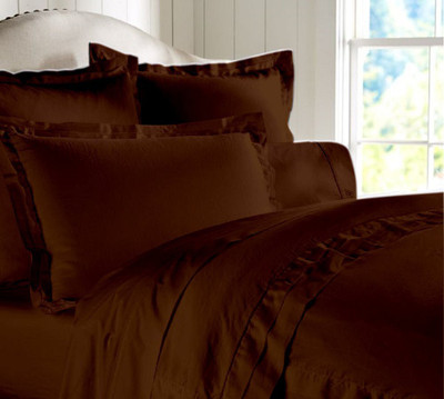 25% OFF on Amrich Cotton Solid Twin Fitted Bedsheet