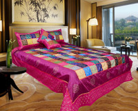 El Sandalo Shades of Paradise Raw Silk Bedding Set
