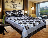 El Sandalo Shades of Paradise Raw Silk Bedding Set