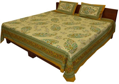 25% OFF on Style and Fashion Cotton Floral Double Bedsheet