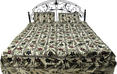 15% OFF on Exotic India Cotton Batik Double Bedsheet Bedsheet, 2 Pillow Covers, Multicolor 15% OFF on Exotic India Cotton Batik Double Bedsheet Bedsheet, 2 Pillow Covers, Multicolor