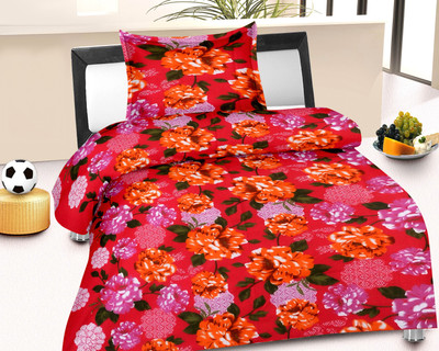 24% OFF on Caps Cotton Self Design Single Bedsheet