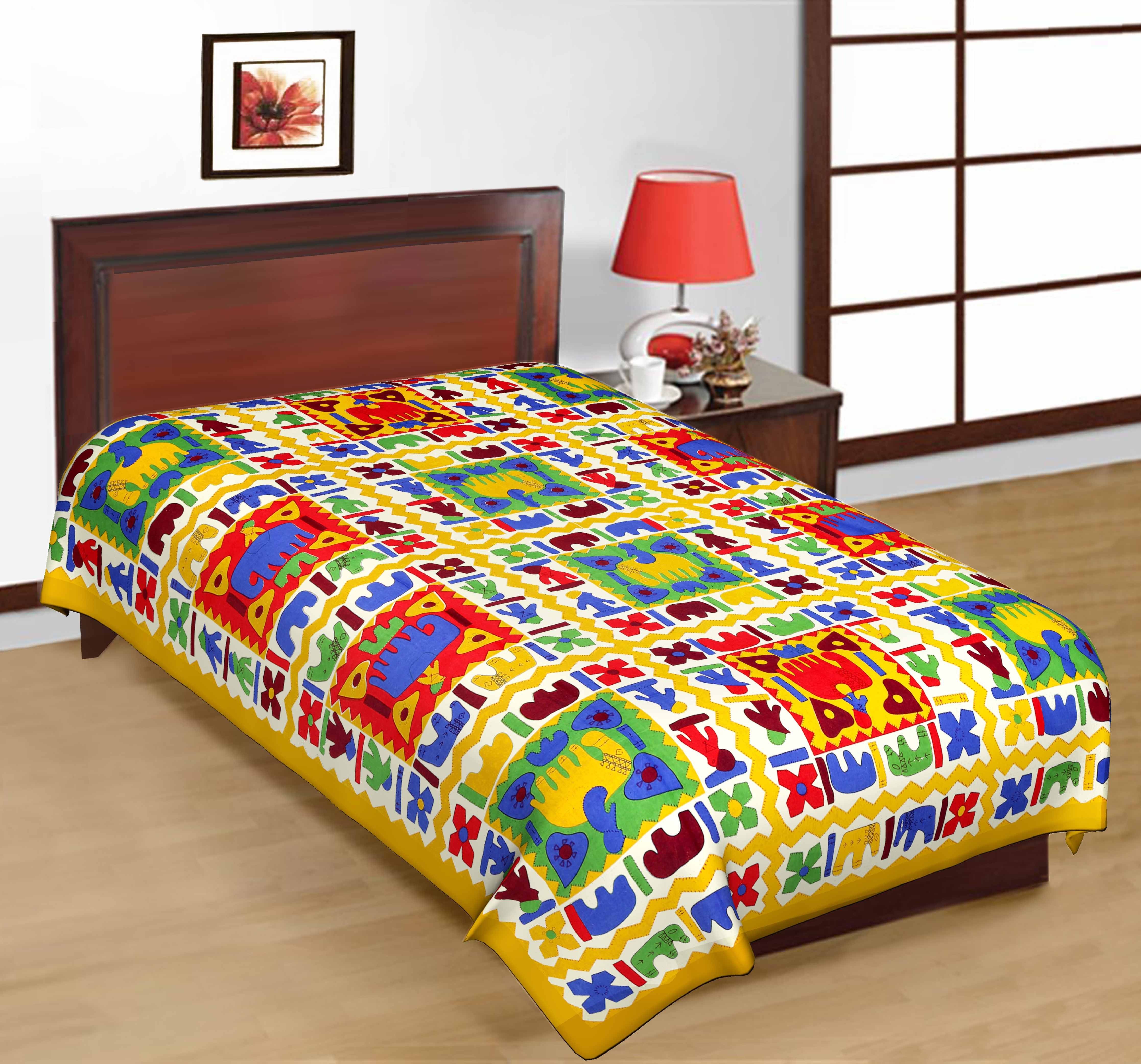 50% OFF on RajLaxmi Cotton Animal Single Bedsheet