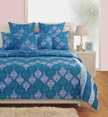 7% OFF on Swayam Cotton Floral Single Bedsheet