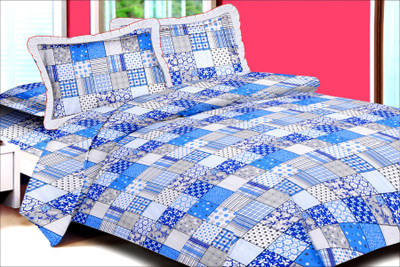 55% OFF on Fashigo Cotton Abstract Double Bedsheet 1 Bedsheet, 2 Pillow Covers, Blue 55% OFF on Fashigo Cotton Abstract Double Bedsheet 1 Bedsheet, 2 Pillow Covers, Blue