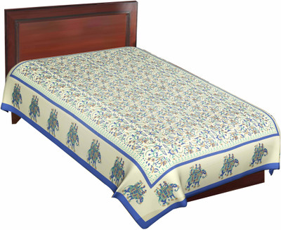 70% OFF on RajLaxmi Cotton Checkered Single Bedsheet 1 Bed Sheet, Multicolor