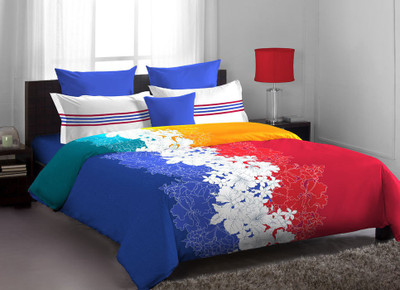 20% OFF on Home Expressions USA Cotton Printed Single Bedsheet 1 Bed Sheet, 1 Pillow Covers, Blue Red 20% OFF on Home Expressions USA Cotton Printed Single Bedsheet 1 Bed Sheet, 1 Pillow Covers, Blue Red