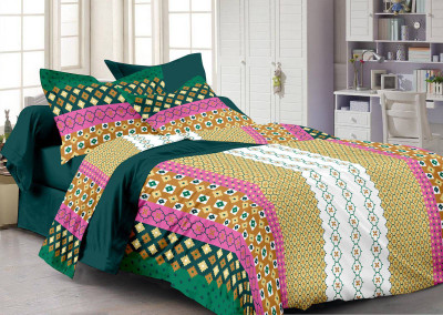 26% OFF on Cenizas Cotton Abstract Double Bedsheet 1 Double Bedsheet, 2 Pillow Covers, Green 26% OFF on Cenizas Cotton Abstract Double Bedsheet 1 Double Bedsheet, 2 Pillow Covers, Green