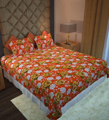 68% OFF on Home Candy Cotton Floral Double Bedsheet