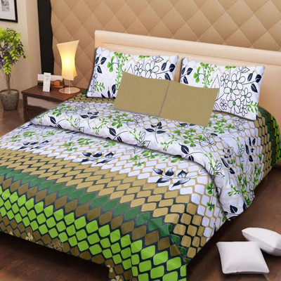 33% OFF on IWS Polycotton Printed Double Bedsheet 1 Bedsheet, 2 Pillow Covers, Multicolor 33% OFF on IWS Polycotton Printed Double Bedsheet 1 Bedsheet, 2 Pillow Covers, Multicolor