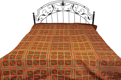 15% OFF on Exotic India Cotton Geometric Double Bedsheet 1 Bedsheet, Brown 15% OFF on Exotic India Cotton Geometric Double Bedsheet 1 Bedsheet, Brown