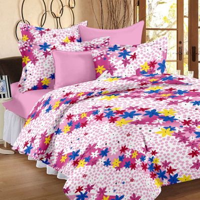 70% OFF on Ahmedabad Cotton Cotton Floral Single Bedsheet 1 Single Bedsheet & 1 Pillow Cover, Purple 70% OFF on Ahmedabad Cotton Cotton Floral Single Bedsheet 1 Single Bedsheet & 1 Pillow Cover, Purple