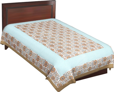 60% OFF on RajLaxmi Cotton Checkered Single Bedsheet