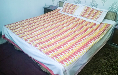 36% OFF on Barkat Cotton Abstract Double Bedsheet