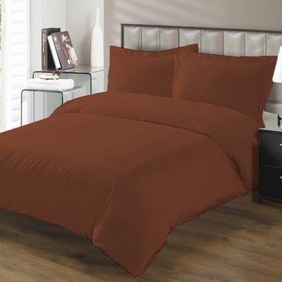 16% OFF on Misr Cotton Plain Queen sized Double Bedsheet
