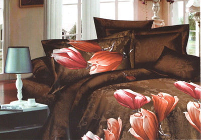 60% OFF on Skilin Polycotton Printed Double Bedsheet