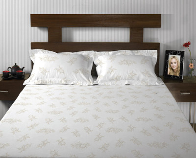 Rosebys London Cotton Floral Double Bedsheet