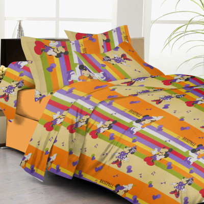 55% OFF on Lali Prints Cotton Floral Double Bedsheet
