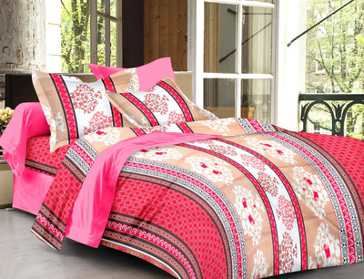 53% OFF on Sparkk Home Cotton Printed Double Bedsheet