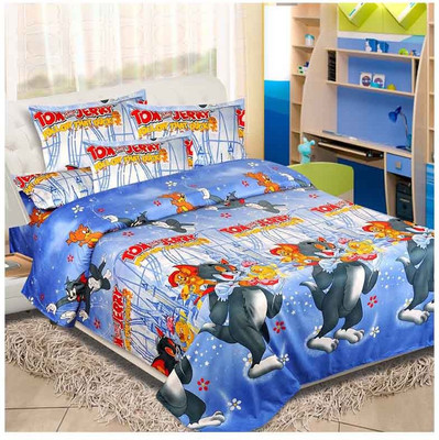 40% OFF on Thefancymart Polycotton Printed Double Bedsheet 1 Double Bed Sheet With 2 Pillow Cover, Multicoloured 40% OFF on Thefancymart Polycotton Printed Double Bedsheet 1 Double Bed Sheet With 2 Pillow Cover, Multicoloured
