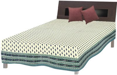 64% OFF on Buy Clues Cotton Paisley Single Bedsheet