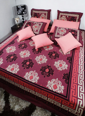 53% OFF on Heritagefabs Cotton Printed Double Bedsheet