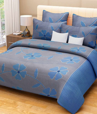 77% OFF on Hargunz Polycotton Floral Double Bedsheet 1 Double Bed Sheet, 2 Pillow Covers, Blue 77% OFF on Hargunz Polycotton Floral Double Bedsheet 1 Double Bed Sheet, 2 Pillow Covers, Blue