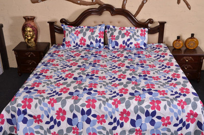 56% OFF on Urban Style Cotton Printed Double Bedsheet 1 Double Bedsheet, 2 Pillow Cover, Multicolor