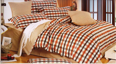 58% OFF on Wrap Cotton Geometric Double Bedsheet