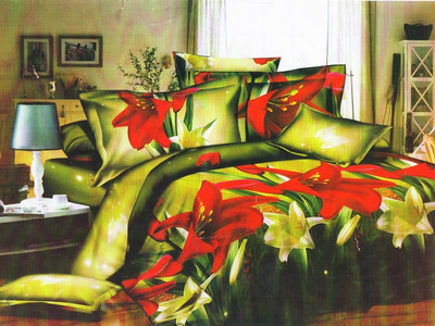 66% OFF on Dekor World Polycotton Floral Double Bedsheet