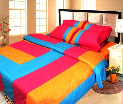 39% OFF on Lullabies By Sukuma Cotton Abstract King Bedsheet